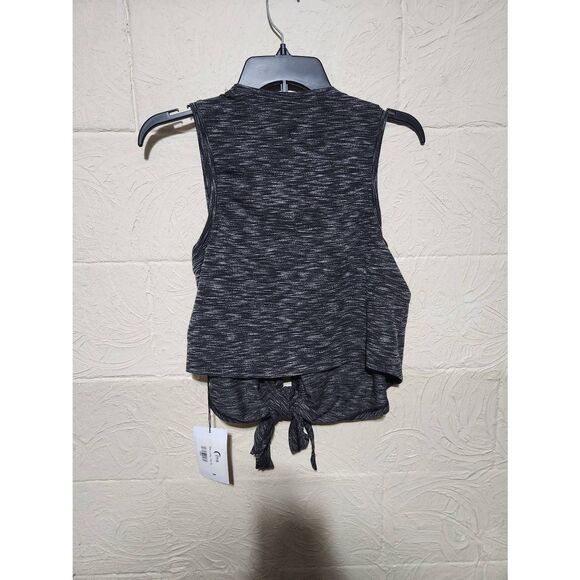 NWT Zyia Active Infinity Tank Top Women's M Black Jacquard Tie Multi Ways to Wea - Picture 3 of 3